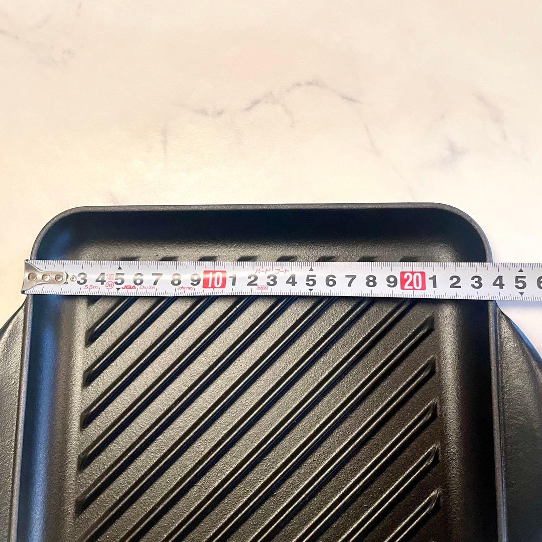 LE CREUSET⭐︎ルクレーゼ　鋳鉄　グリルパン 正方形　24cm ブラック