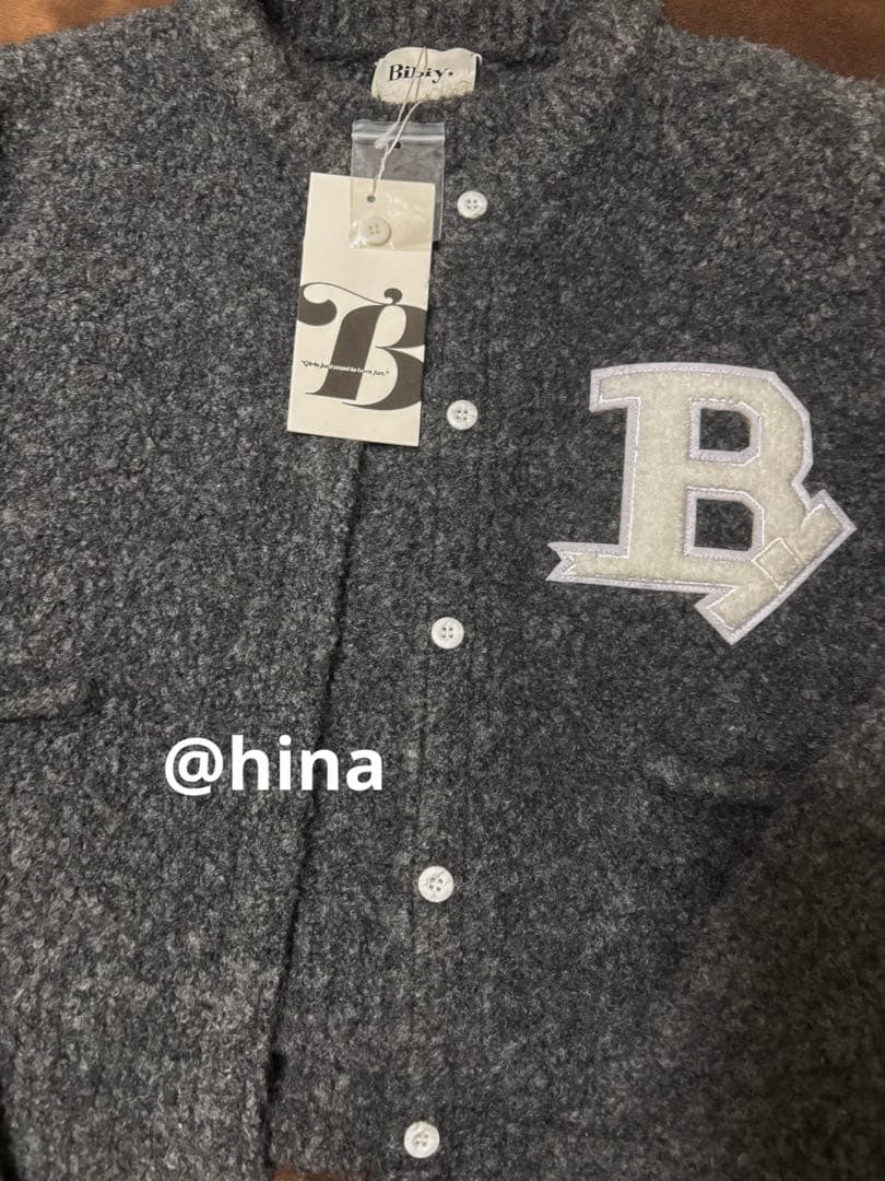 Bibiy. STELLAR OPEN CARDIGAN グレー タグ付き