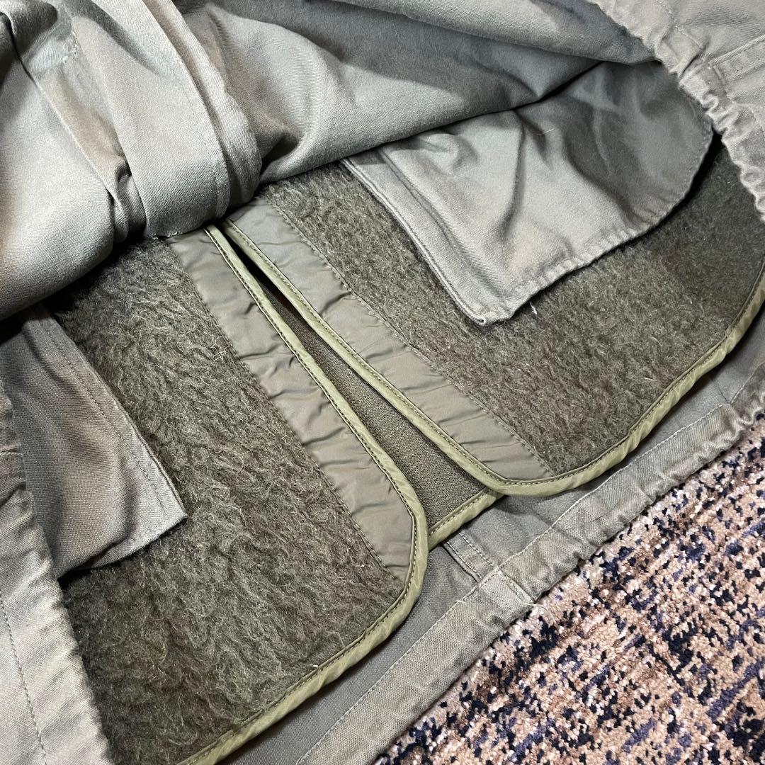 60s 70s M-64 フランス軍 ミリタリーコート ライナー付き