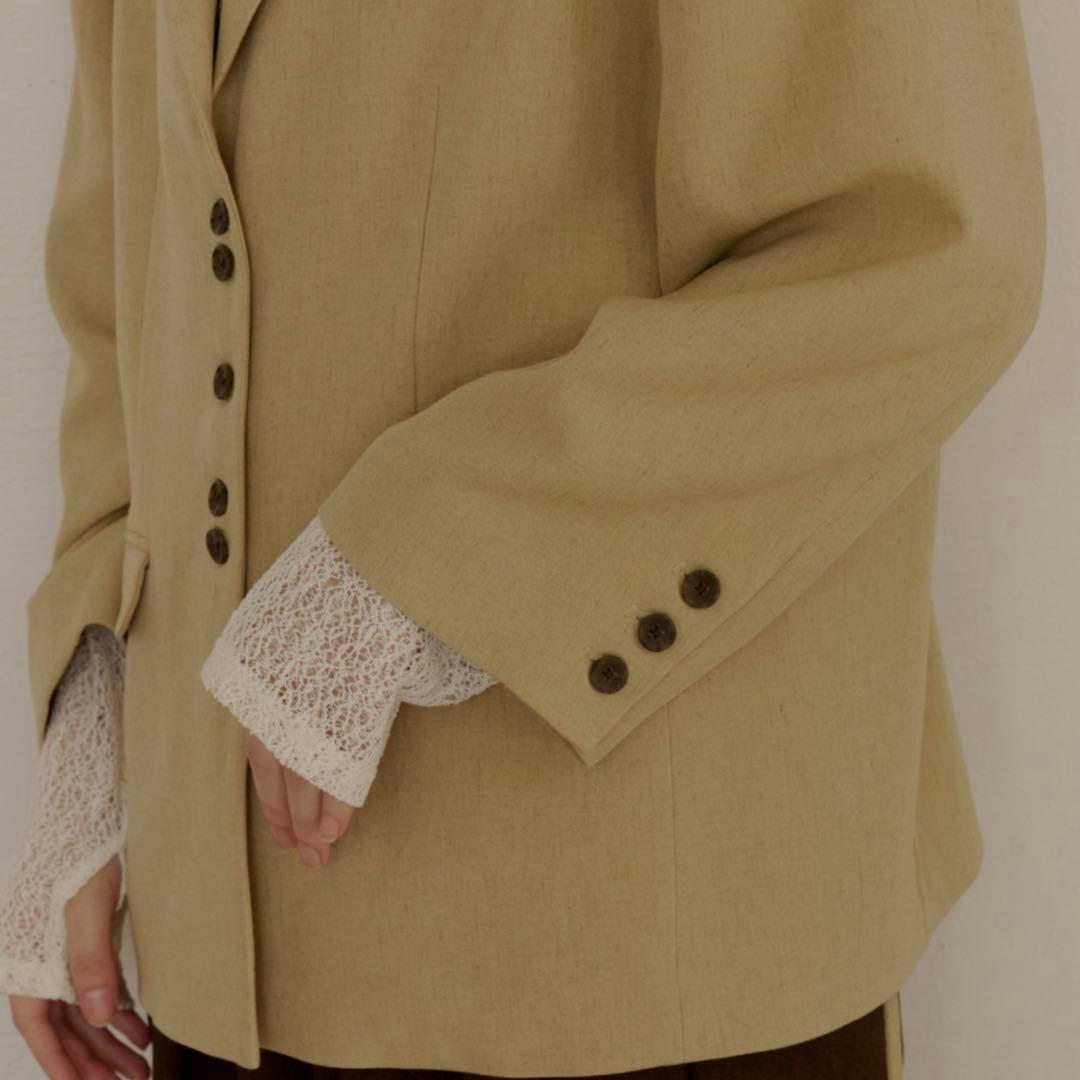 OLUN linen blend jacket/リネンブレンドジャケット