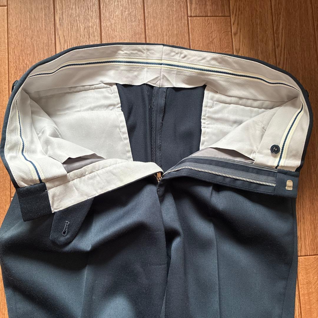 ダークグリーン　ダブルブレスト スーツセット　オーダースーツ日本製　超美品