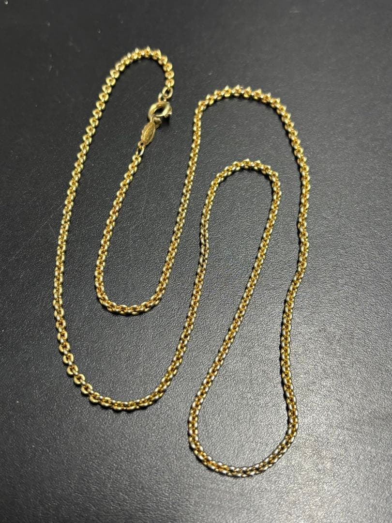金張ネックレス ヴィンテージ HJ18GF刻印 18金張　アクセサリー