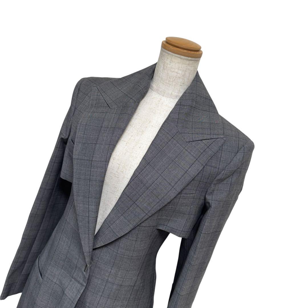 定価50万　ジバンシィ グレンチェック ロングコート 34 ハンガー ガーメント