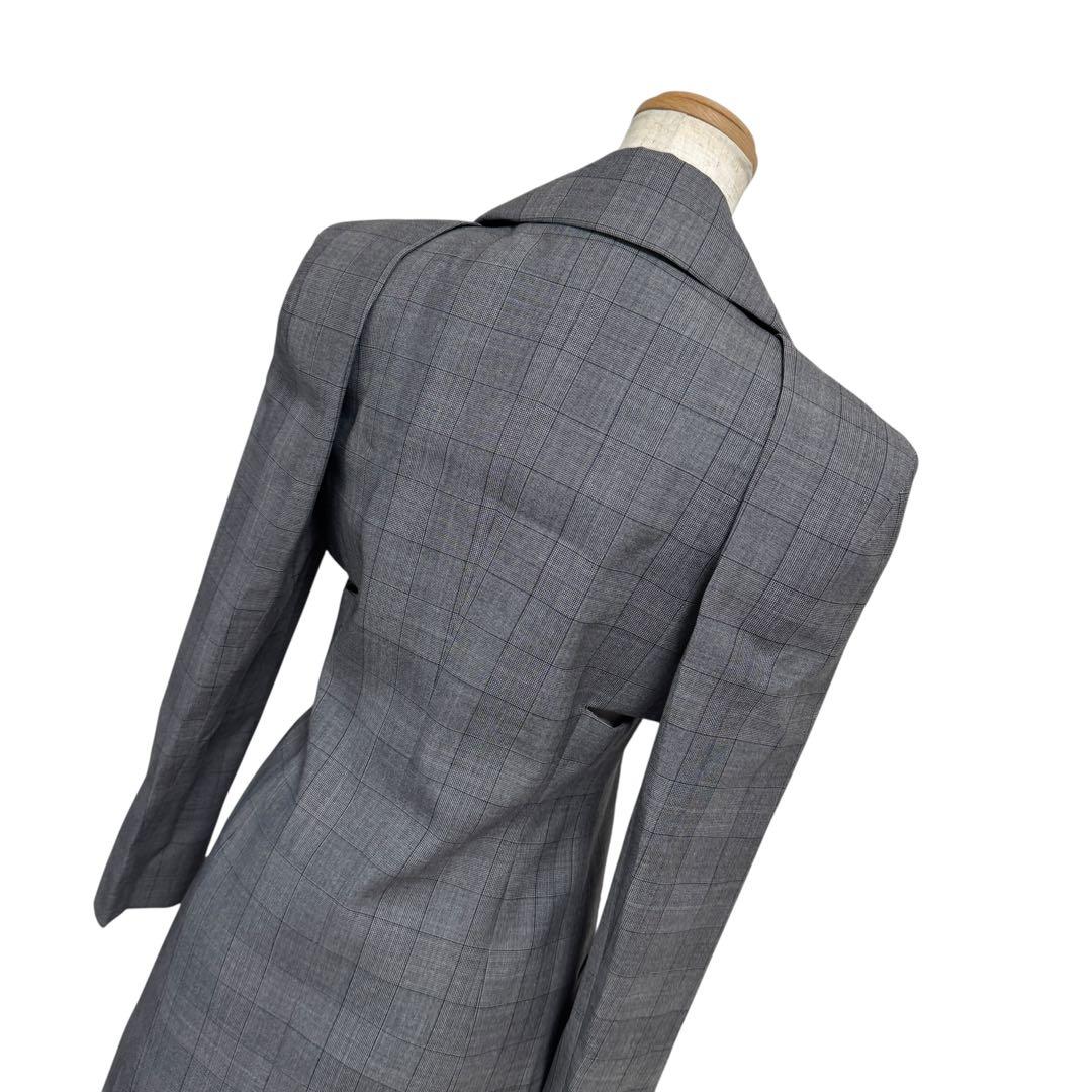 定価50万　ジバンシィ グレンチェック ロングコート 34 ハンガー ガーメント