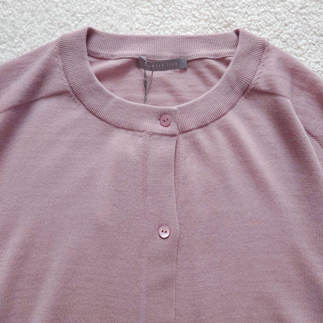タグ付 theory luxe 24AW 洗える カーディガン ウール Lサイズ