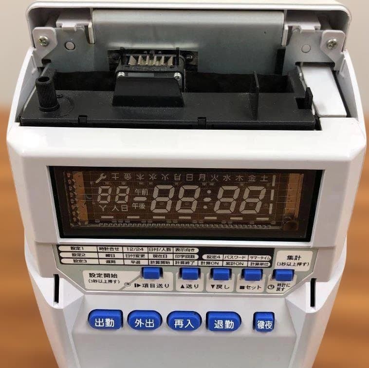 ★清掃済 良品 MAX タイムレコーダー ER-110SIV + カード20枚