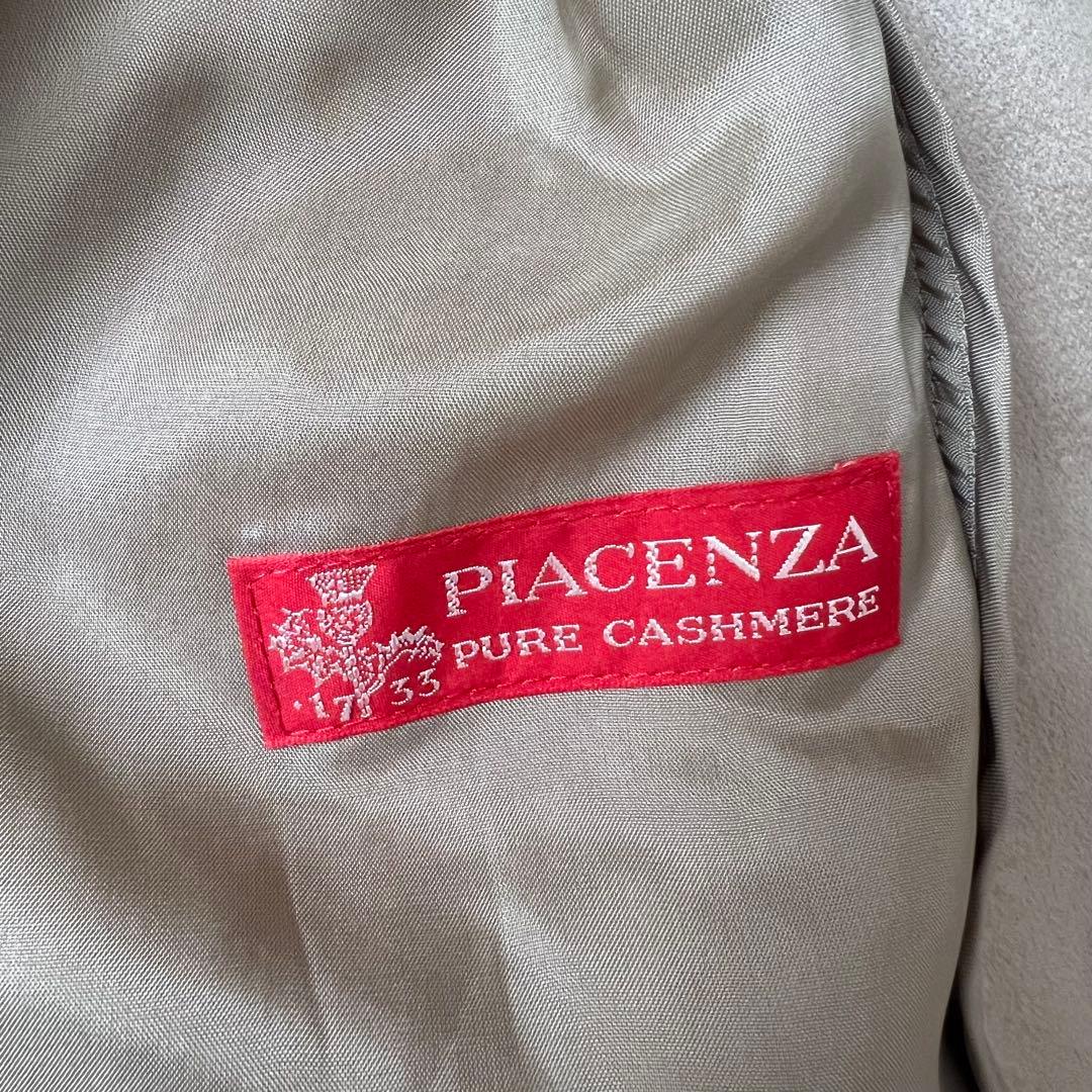PIACENZAピアチェンツァ カシミヤ100%ロングコート フォックス襟 M