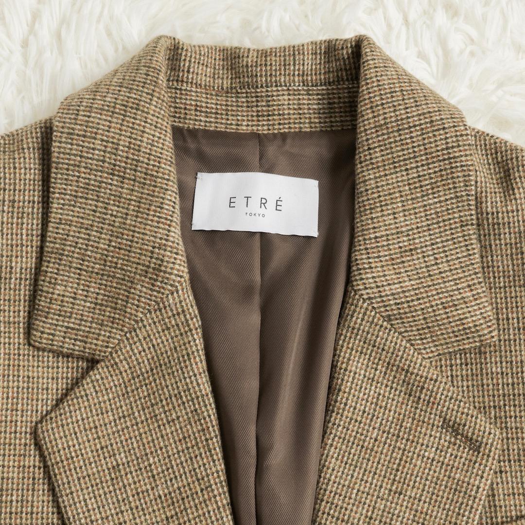 未使用 ETRE TOKYO 25AW チェックツィードテーラージャケット S