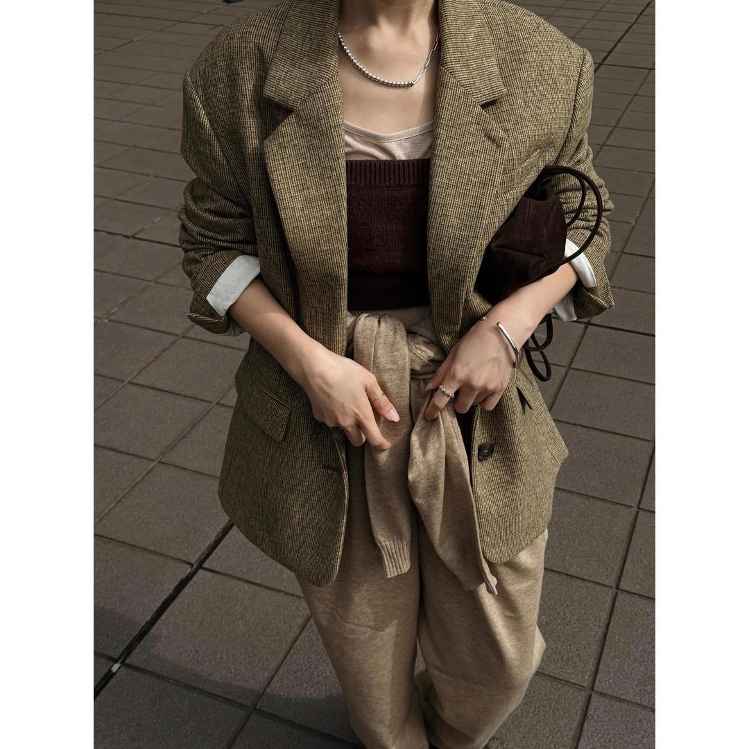 未使用 ETRE TOKYO 25AW チェックツィードテーラージャケット S