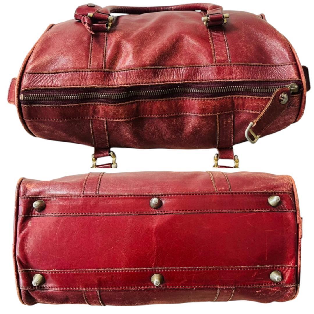 【良品】Cartier ミニボストンバッグ マストライン ボルドー 南京錠 鍵