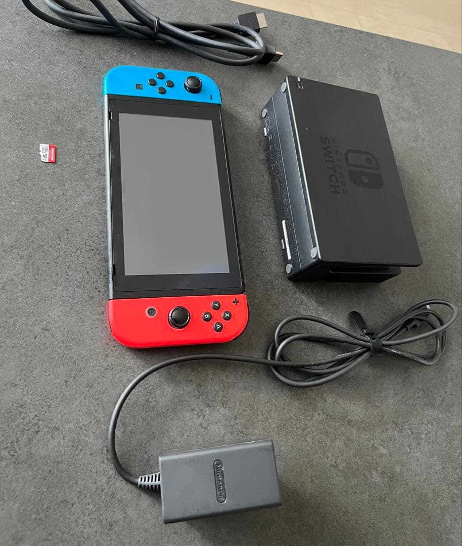 Nintendo Switch 本体 赤/青　SDカード256GB付属