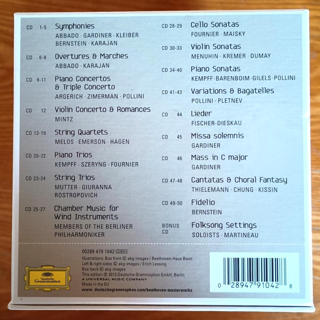 【５０ＣＤ＋ボーナスＣＤ】ベートーヴェン：マスターワークス