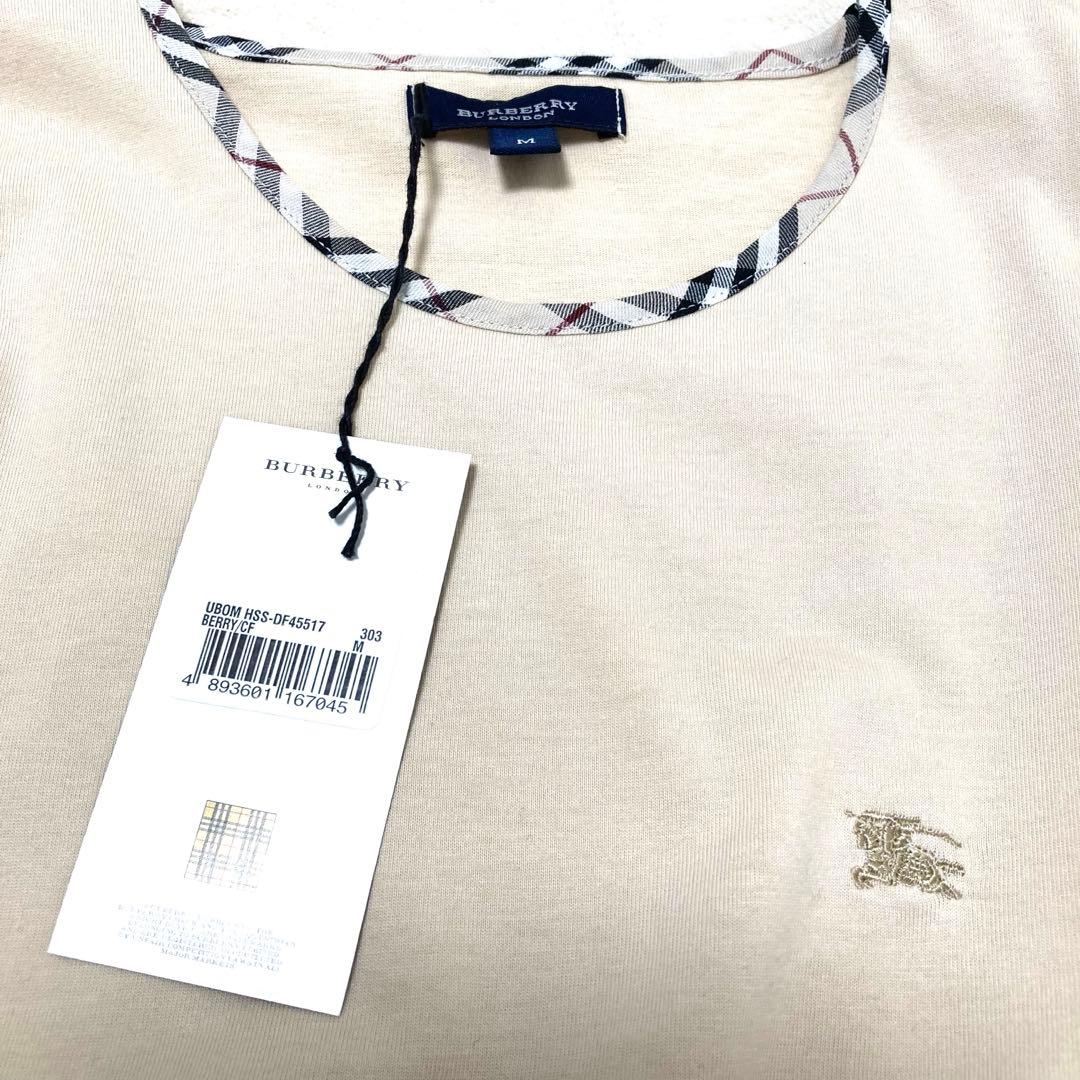 Burberry ベージュ 半袖Tシャツ M 新品未使用 タグ付き ノバチェック