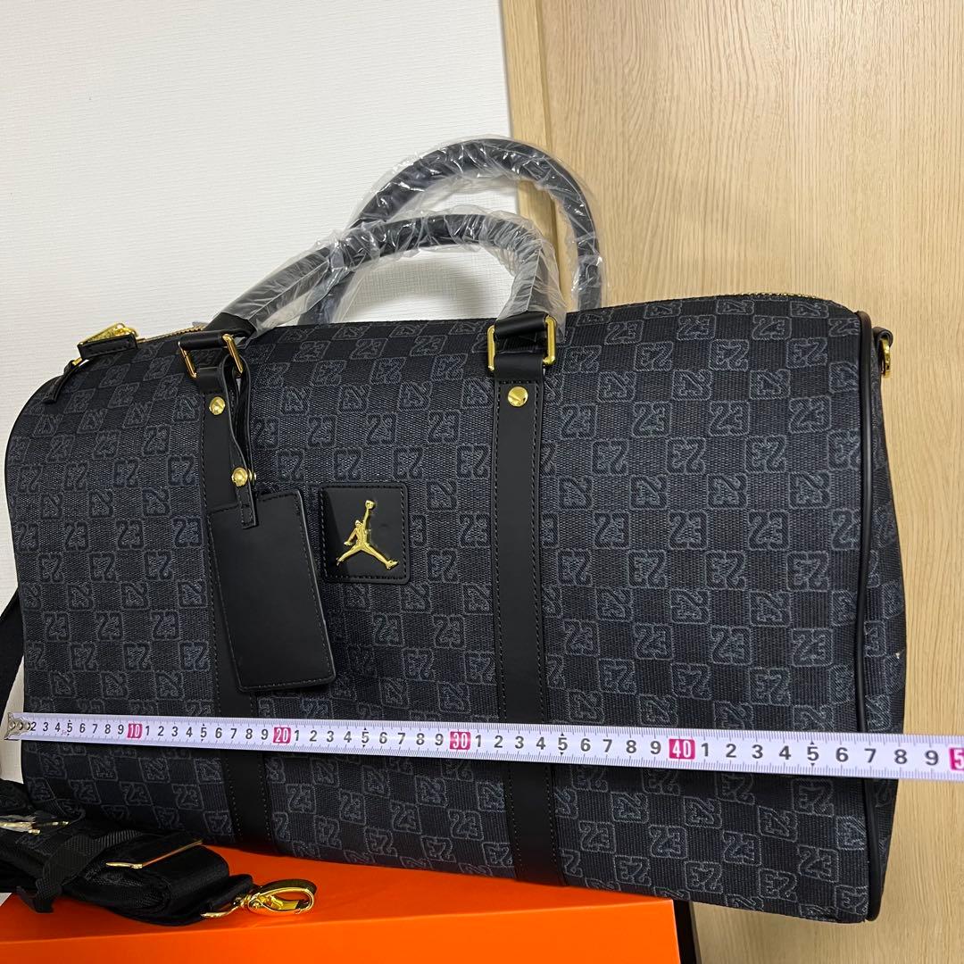 JORDAN MONOGRAM DUFFLE BAG BLACK ダッフルバック