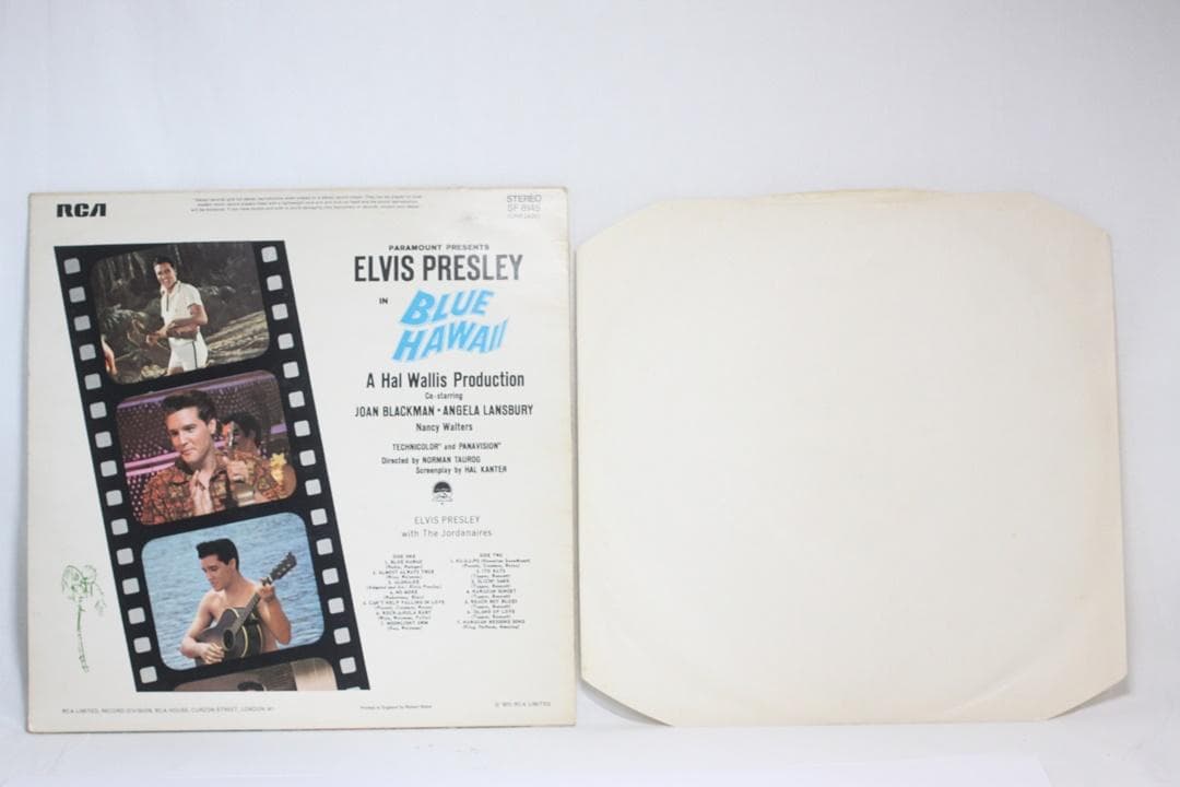 英LP Elvis Presley Blue Hawaii UK盤エラーレコード