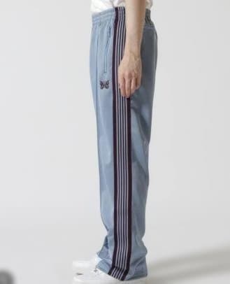 美品Needles トラックパンツ ライトブルー 新品タグ付き