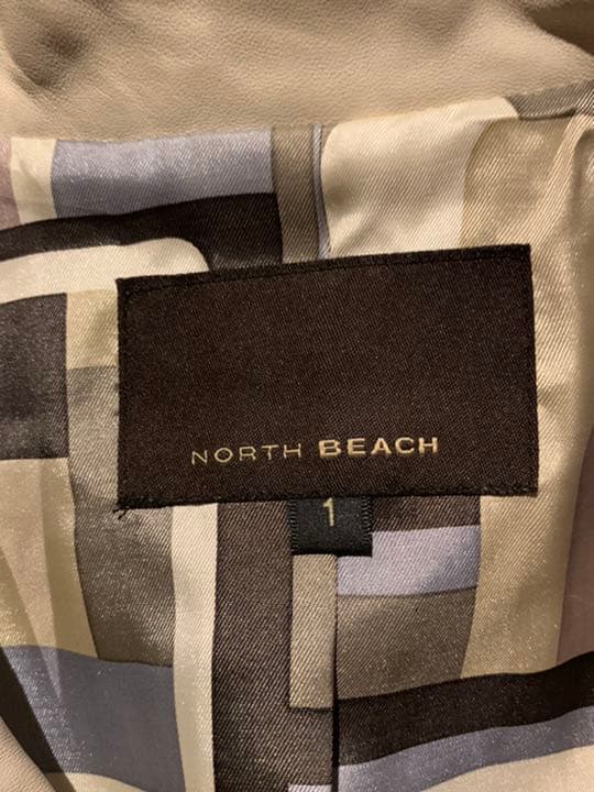 NORTH BEACHラムスキンレザーコート