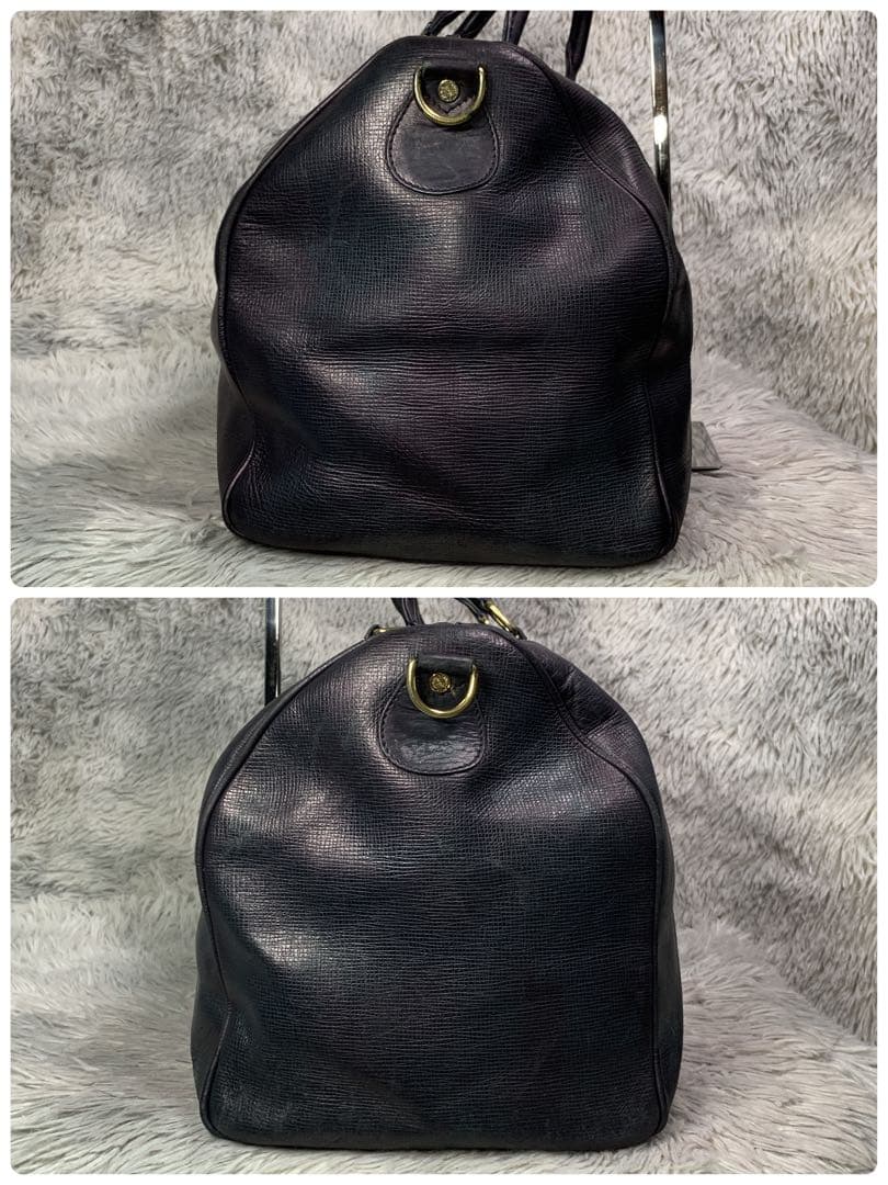 HUNTING WORLD ボストンバッグ 2way レザー 出張 ネイビー