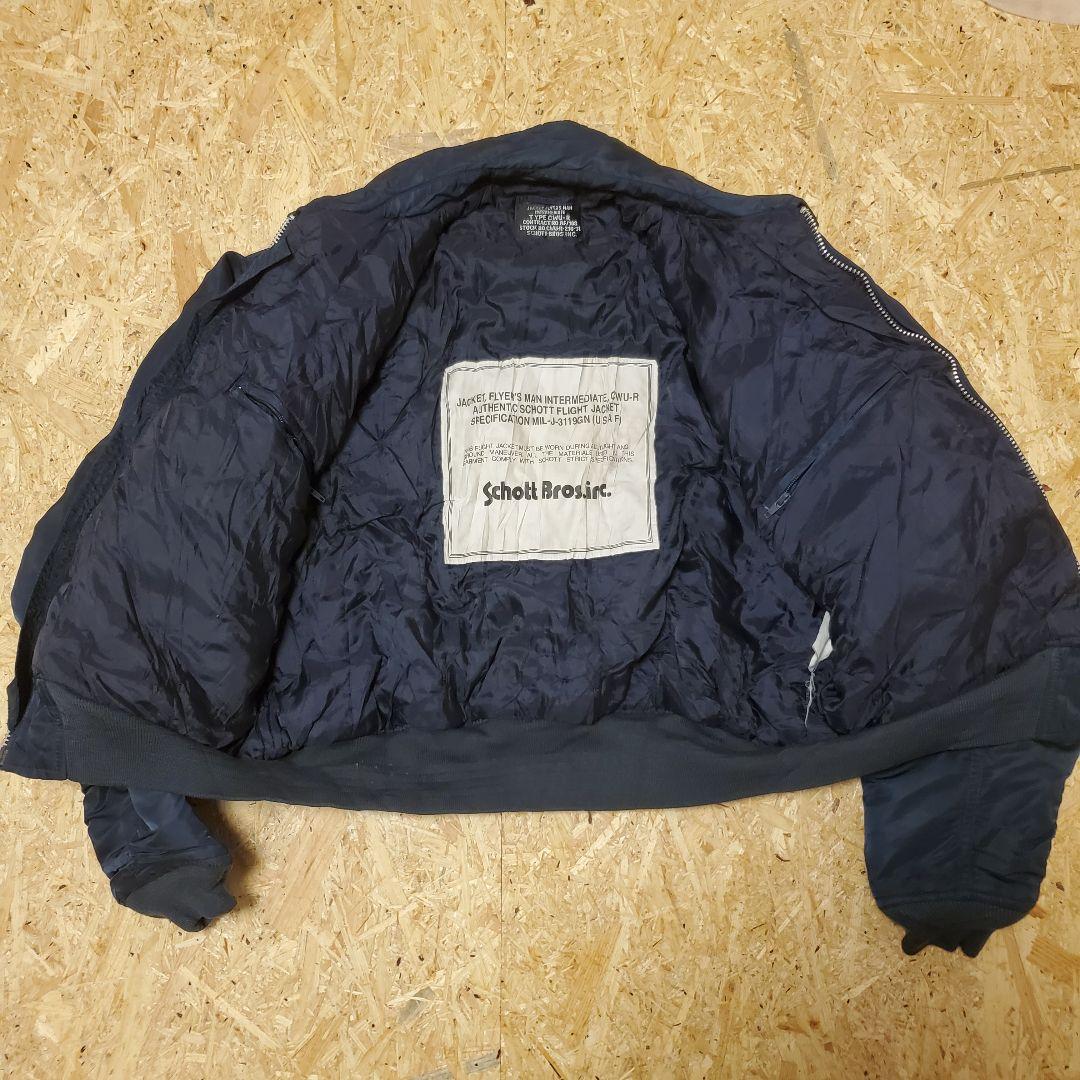 【Schott/ショット】MA-1 フライトジャケット ネイビー 田中シェン着用