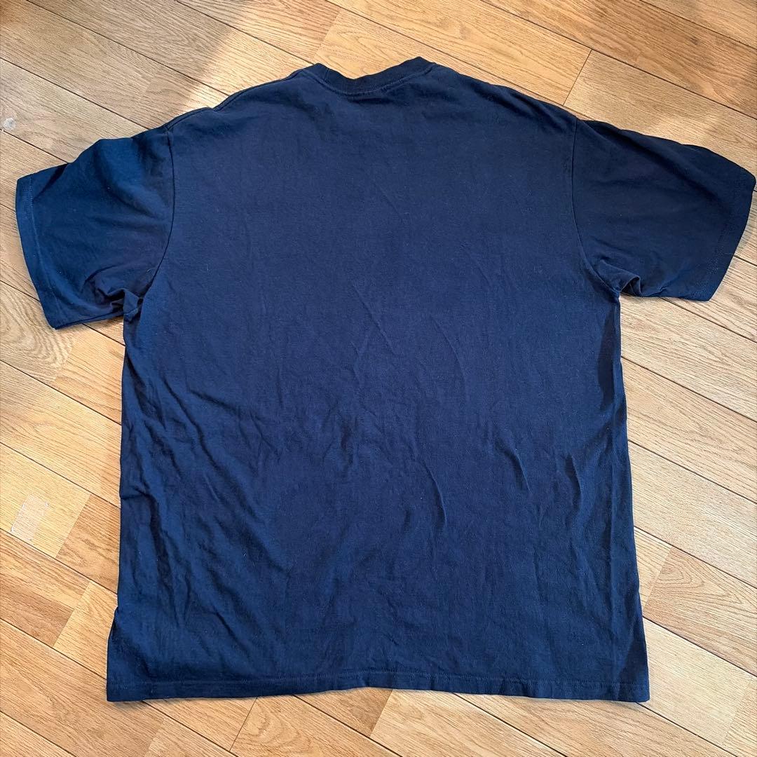 Supreme ロゴプリント Tシャツ XL ネイビー