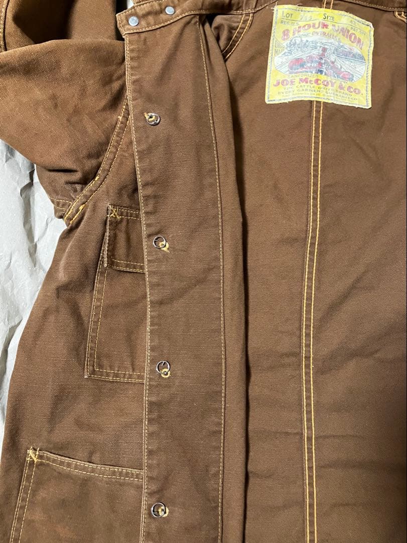 サイズ:42(XL) JOE McCOY 8HOUR UNIONカバーオール