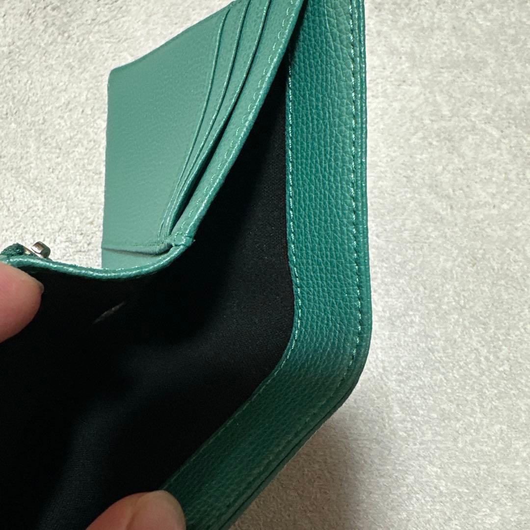 LACOSTE グリーン 二つ折り財布