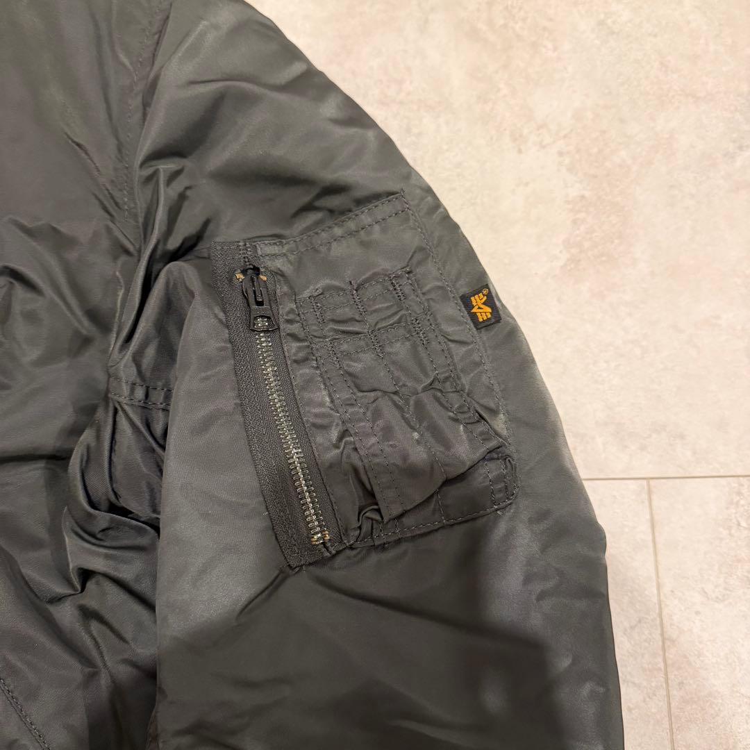 【90s〜】ALPHA INDUSTRIES MA-1 USA製 バックロゴ刺繍