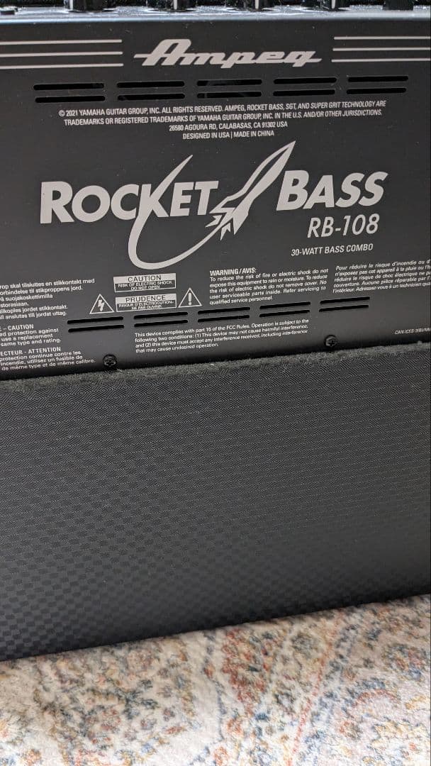 Ampeg RB-108 アンペグ　ベースアンプ　30W