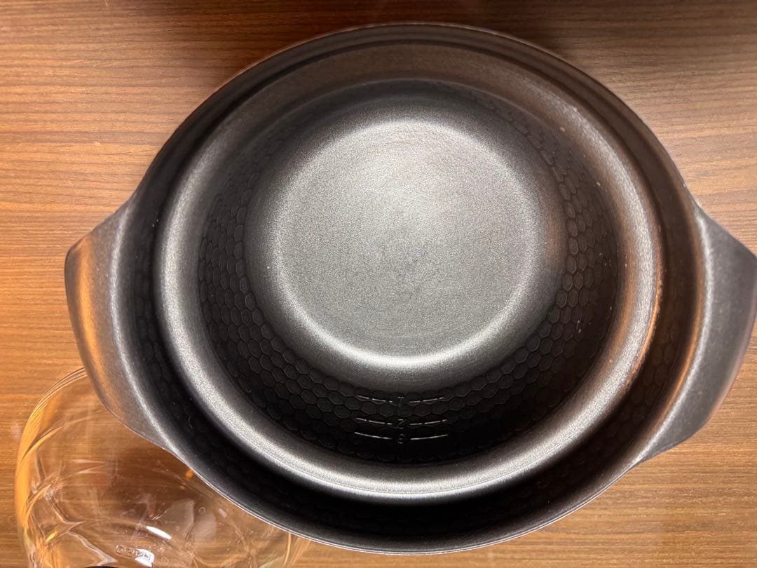 HARIO ハリオ　ご飯釜　雪平　IH対応　1〜3合用　炊飯鍋