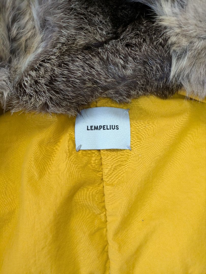LEMPELIUS　レンペリウス　モッズコート　メンズ　ラビットファー
