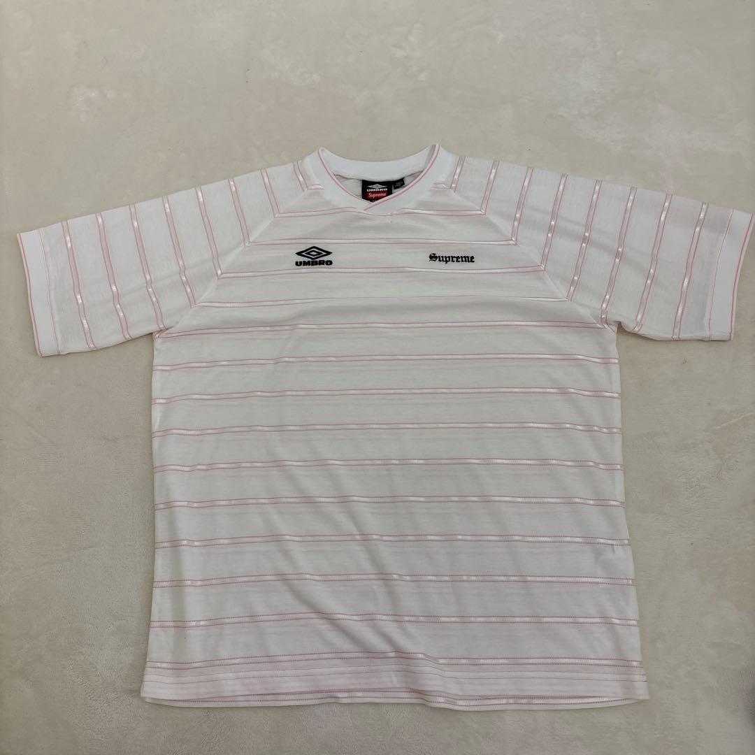 Supreme Umbro ストライプ Tシャツ S/M