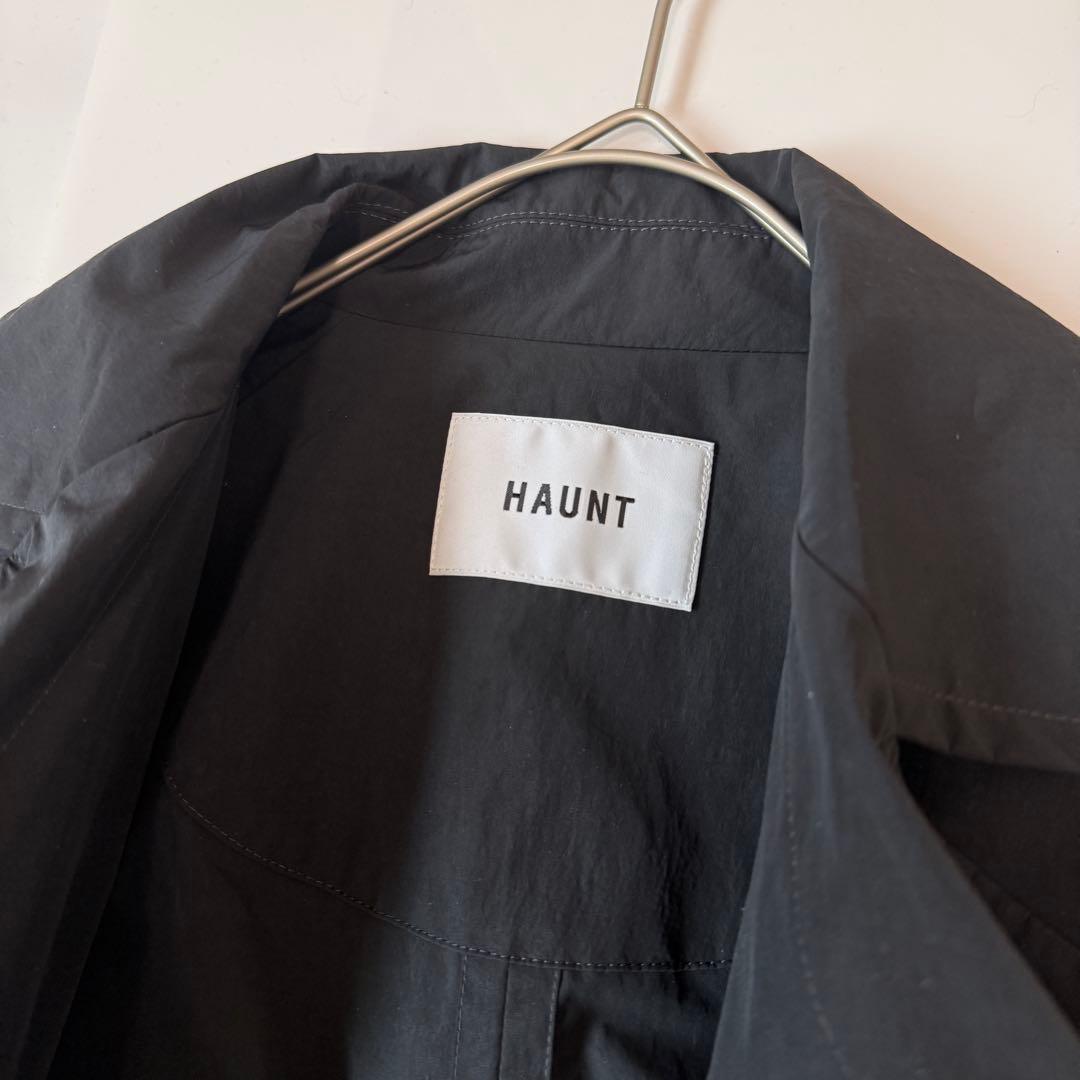 HAUNT ハウント 2025SS ロング　トレンチコート　ブラック　38