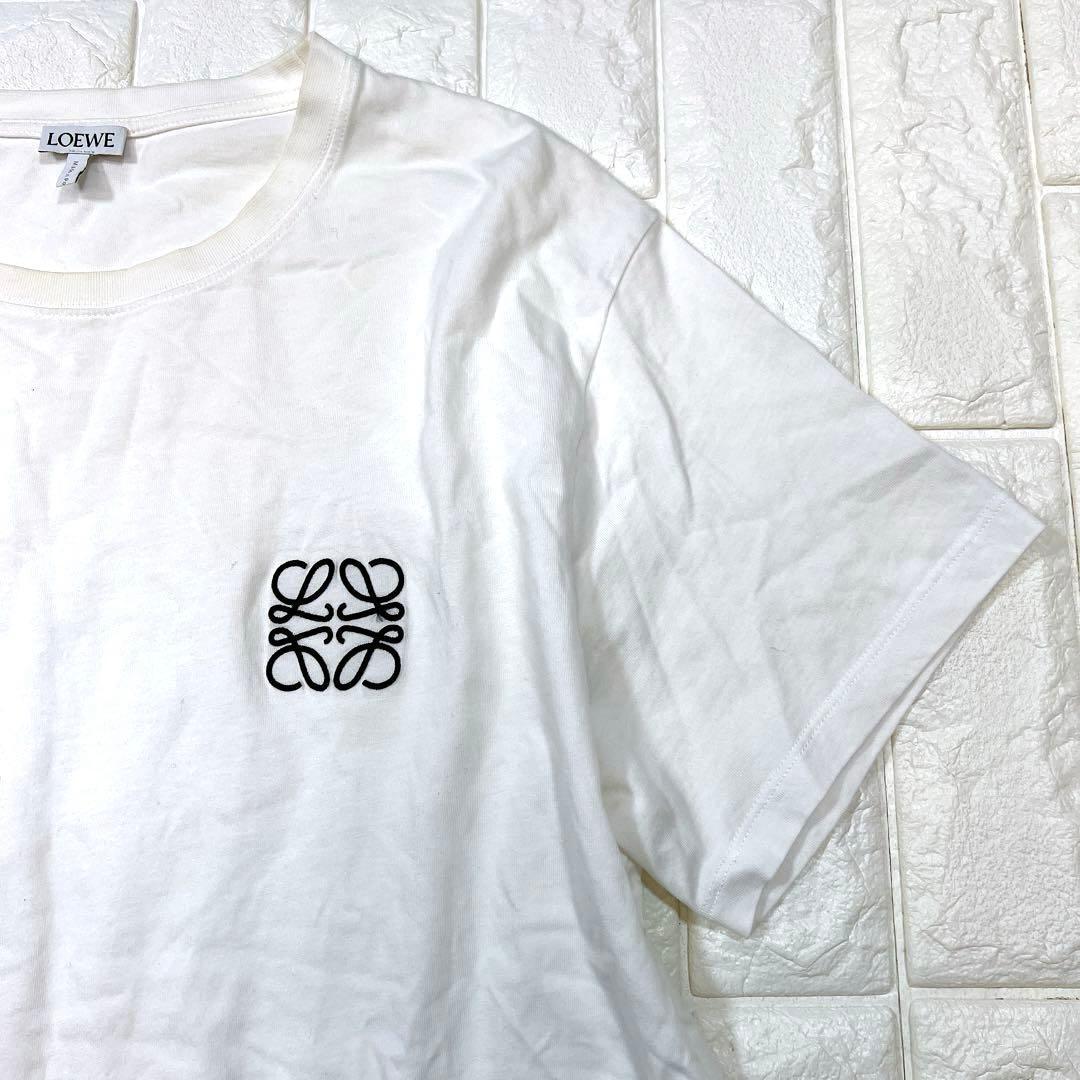 LOEWE ロエベ アナグラム Tシャツ カットソー 白　Lサイズ