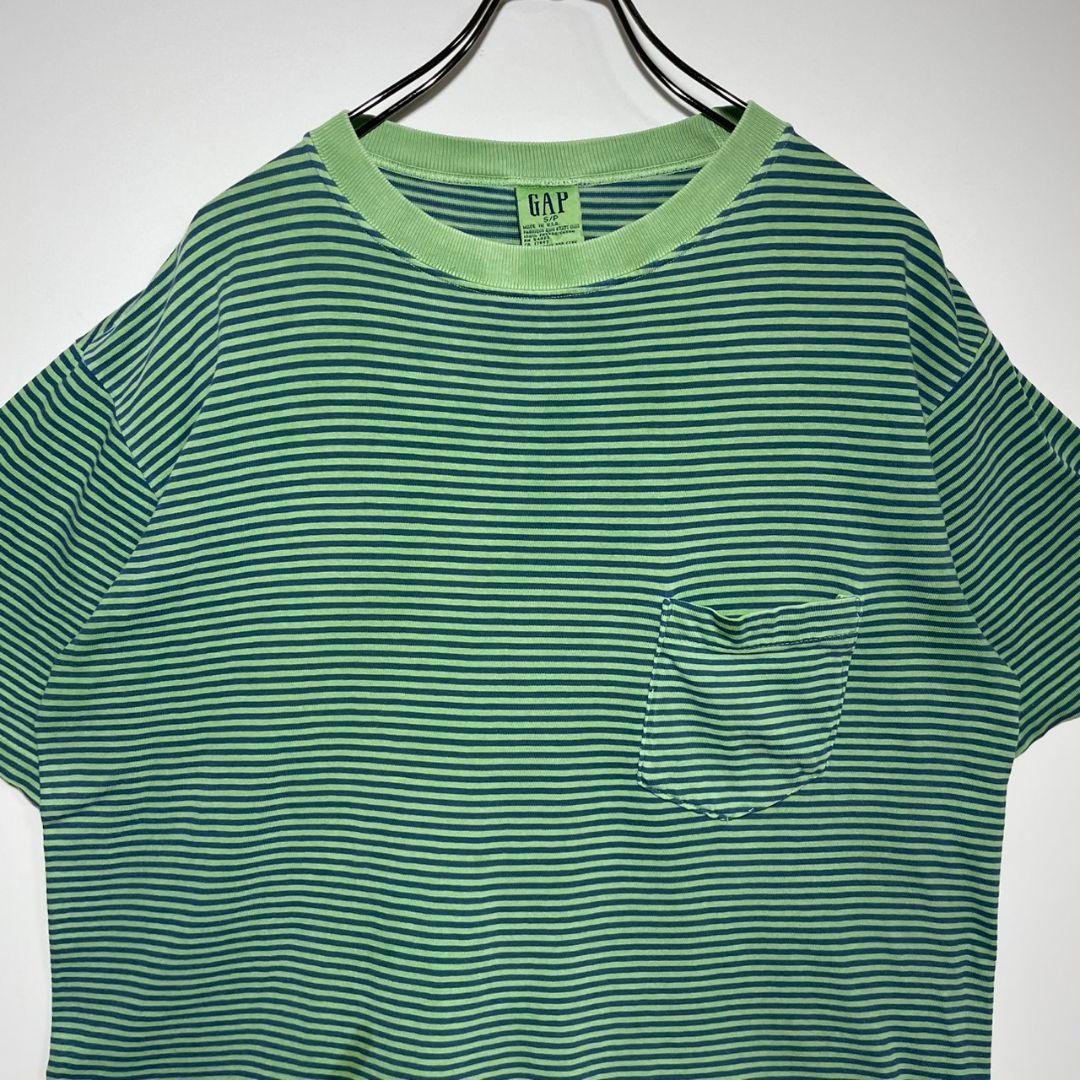 OLD GAP　オールドギャップ　Tシャツ　サイズS　ボーダー　USA製　古着