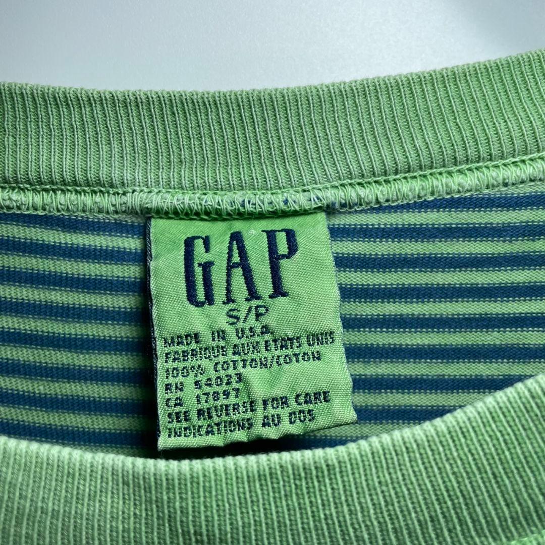 OLD GAP　オールドギャップ　Tシャツ　サイズS　ボーダー　USA製　古着