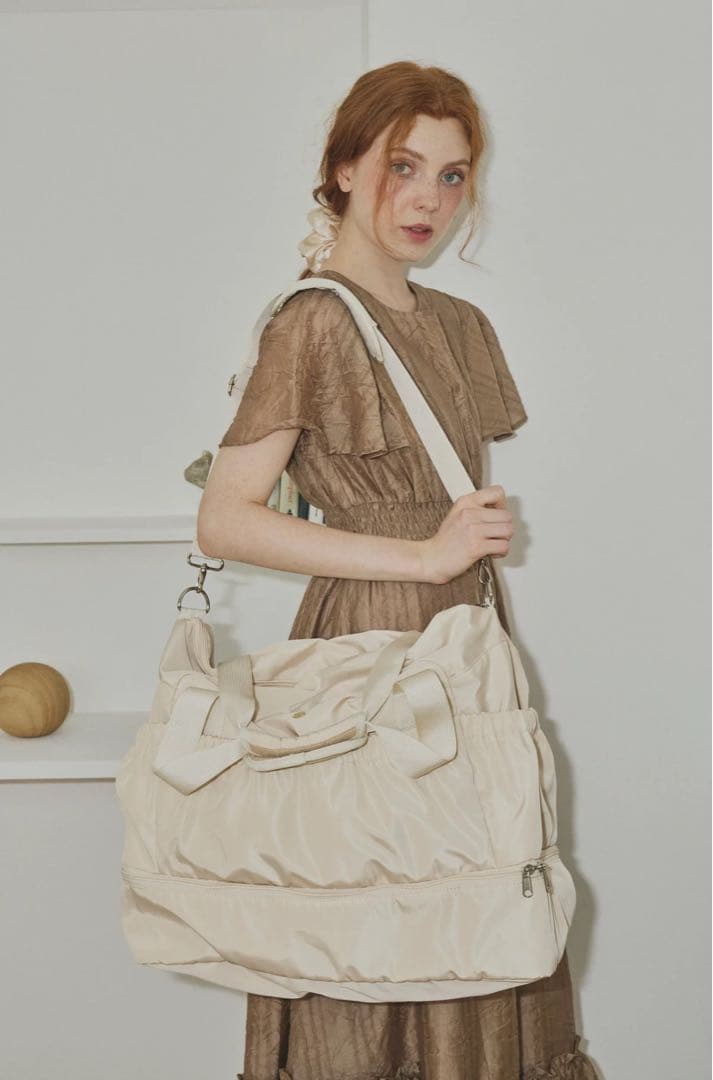 idem travel multifunctional bag ベージュ
