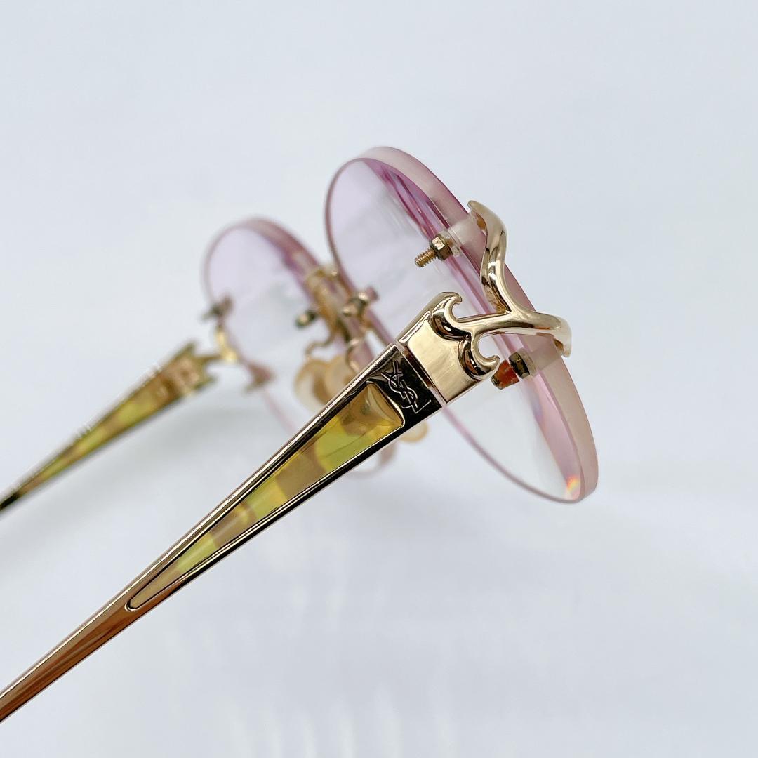 美品 Yves saint Laurent リムレス サングラス m403