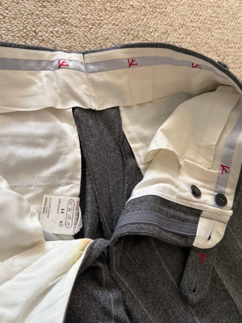 ISAIA ストライプ ダブル セットアップ スーツ 44