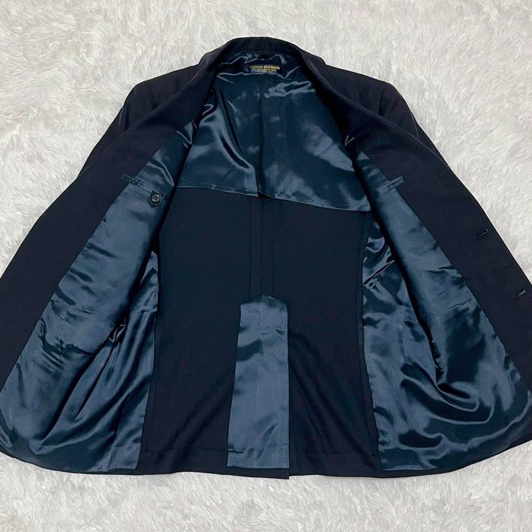 80s90s ブルックスブラザーズ 紺ブレ 金ボタン 3ボタン 段返し 日本製