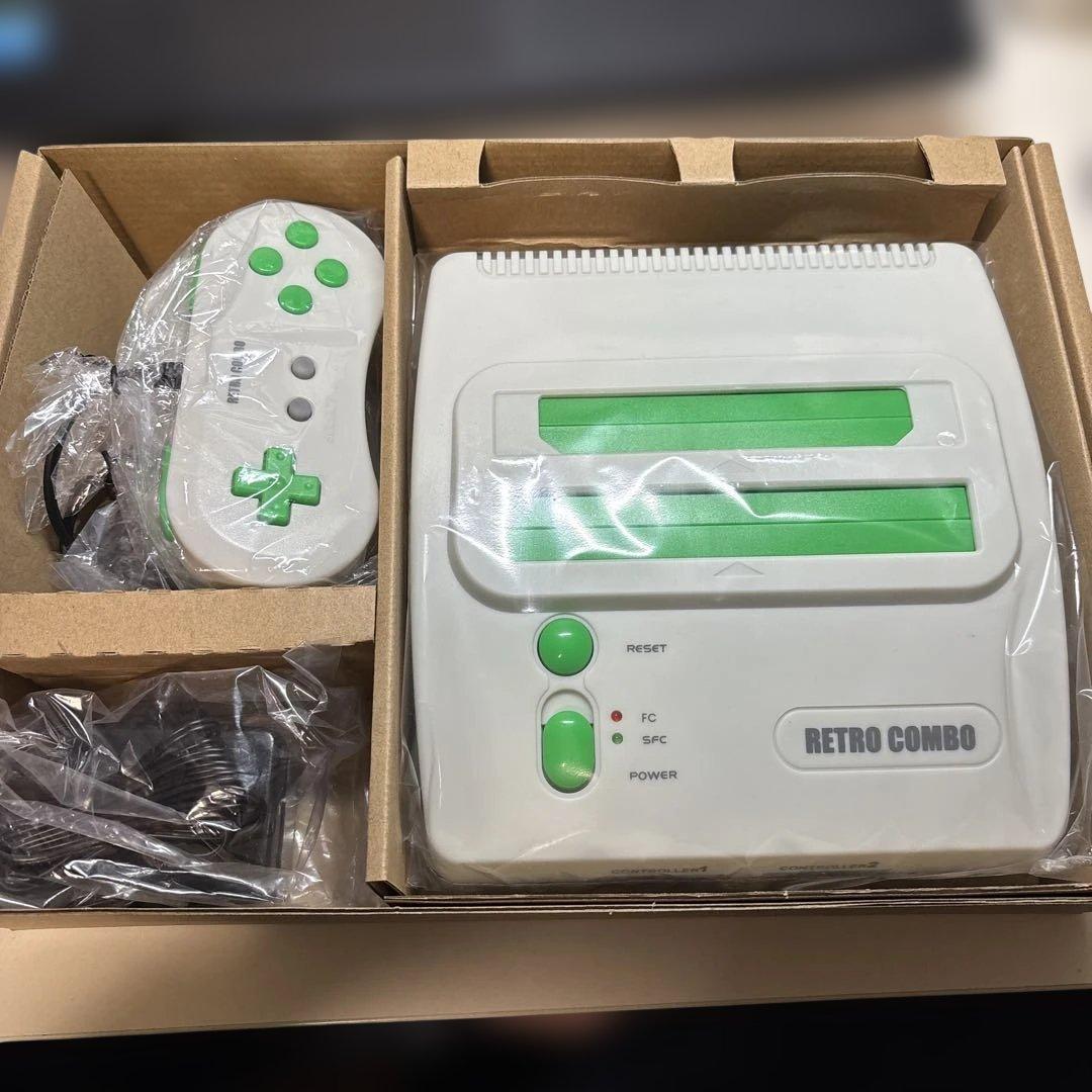 【大幅値下げ】レトロコンボ GREEN (FC/SFC用互換機)