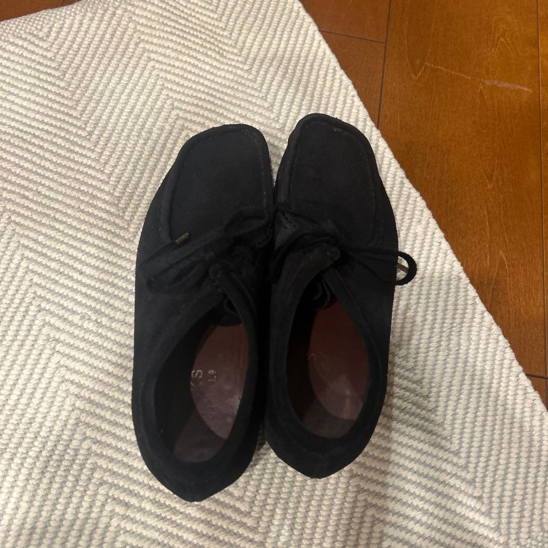 clarks ワラビー　モカシン・デッカシューズ　黒