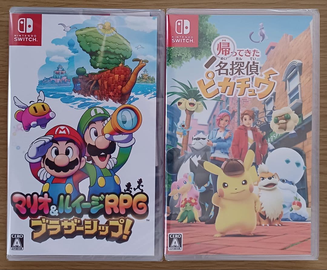【同梱】マリオ＆ルイージRPGブラザーシップ！☆新品☆帰ってきた名探偵ピカチュウ