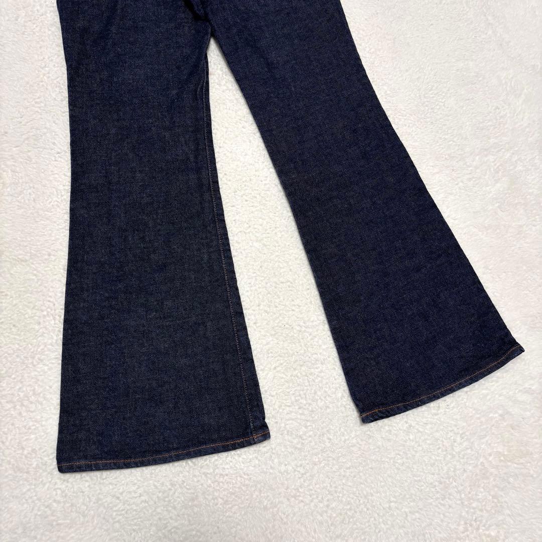 美品 MOUSSY MVS フレアデニム 26サイズ インディゴブルー