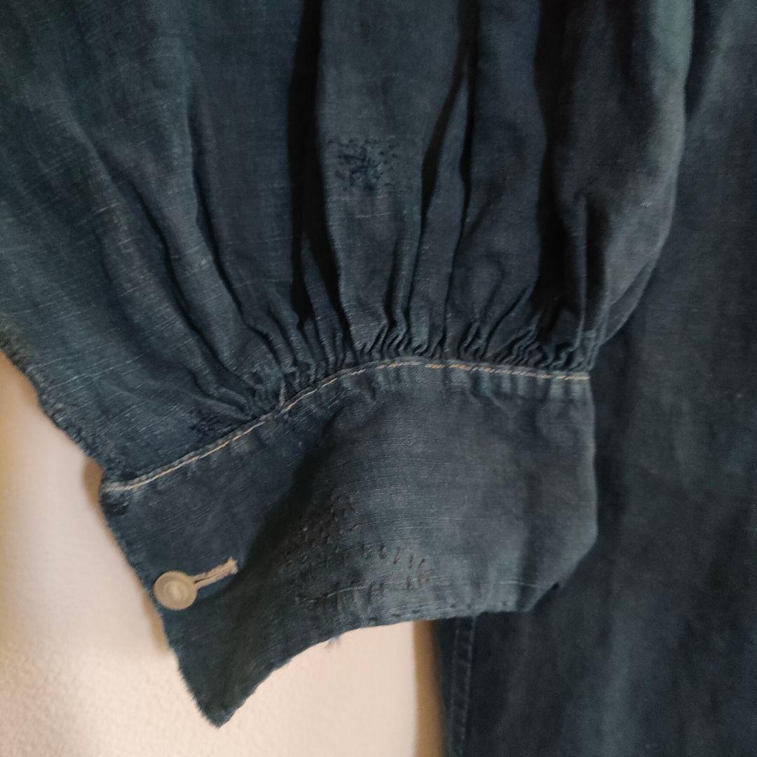 ジャケット・アウター 1900s antique biaude indigo linen smock