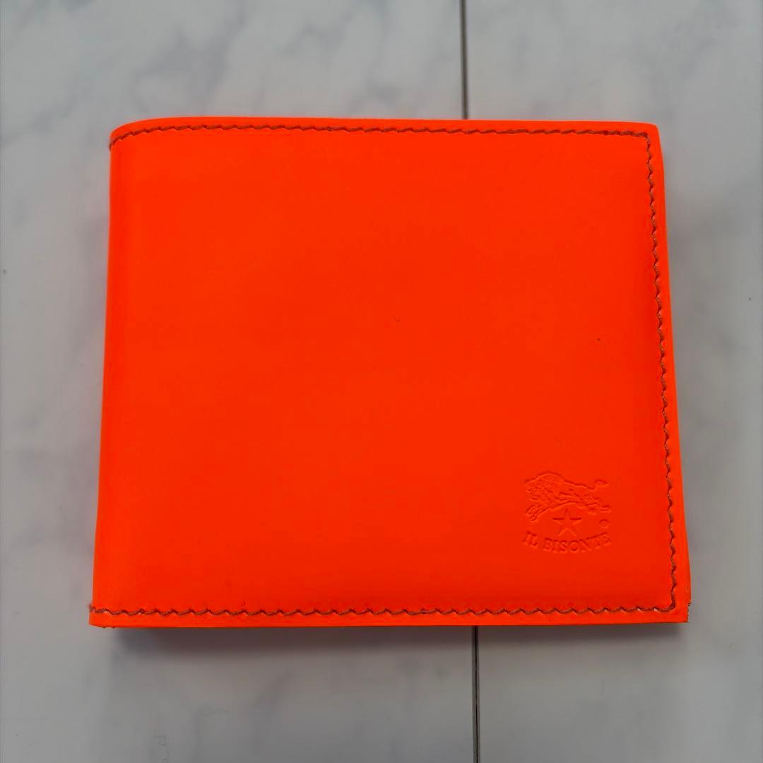 【新品未使用】IL BISONTE イルビゾンテ 二つ折り財布 イタリア製