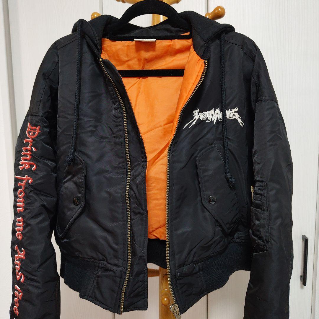 【難有り】VETEMENTS ヴェトモン短丈 bomber jacket