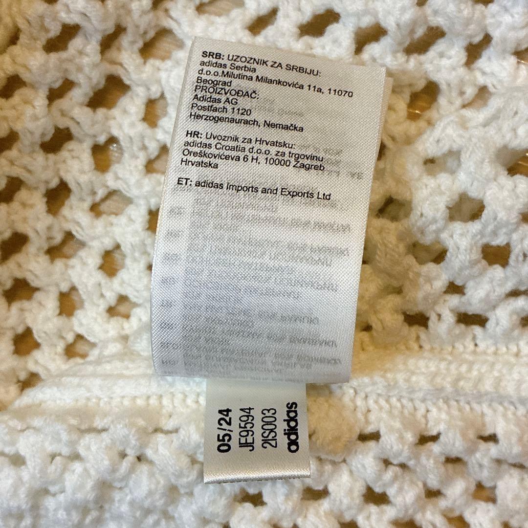 adidas CLOT CROCHET POLO CWHITE アディダス S