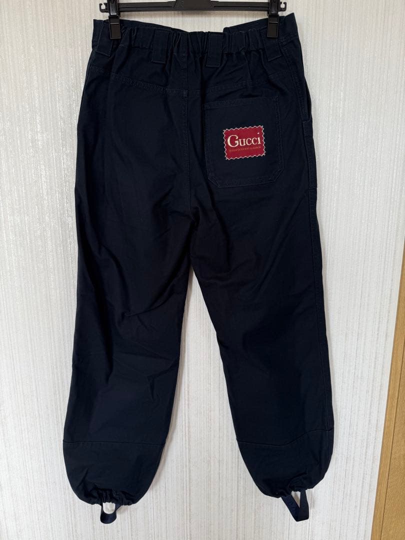 カプリコ垢【美品】GUCCI LOGO PATCH LOOSE PANT
