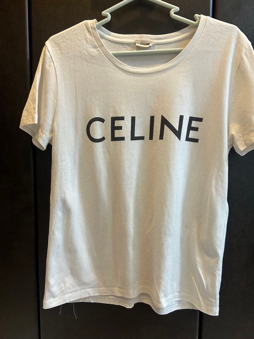 CELINE ロゴ Tシャツ ホワイト