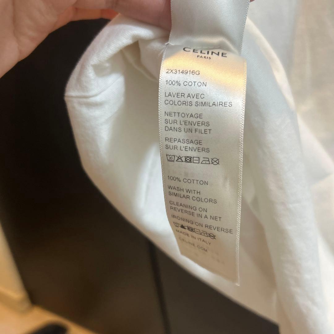 CELINE ロゴ Tシャツ ホワイト